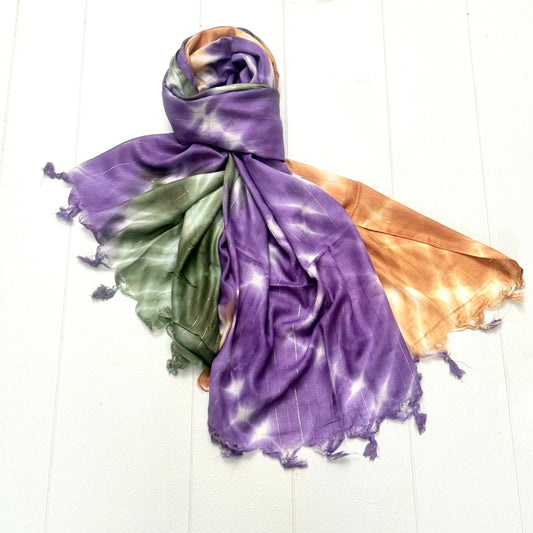 NATURAL VISCOSE SCARF/SARONG 180X90CM