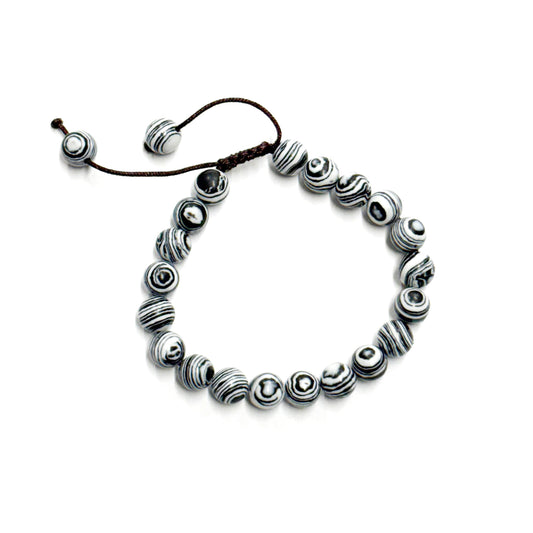 ZEBRA JASPER PRAYER BRACELET