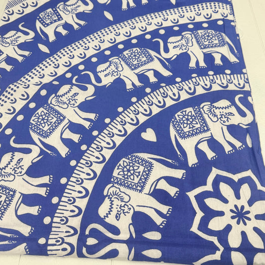 100% COTTON PRINTED THROW 210x240CM