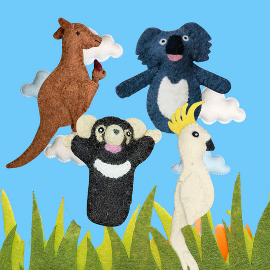 FELT “AUSTRALIA BUNDLE 2" FINGER PUPPET