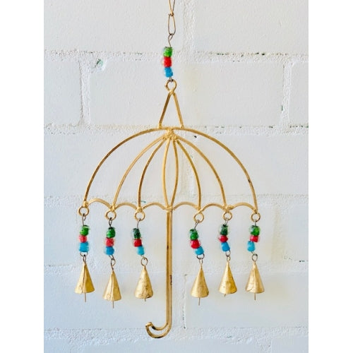 IRON UMBRELLA BELL HANGING