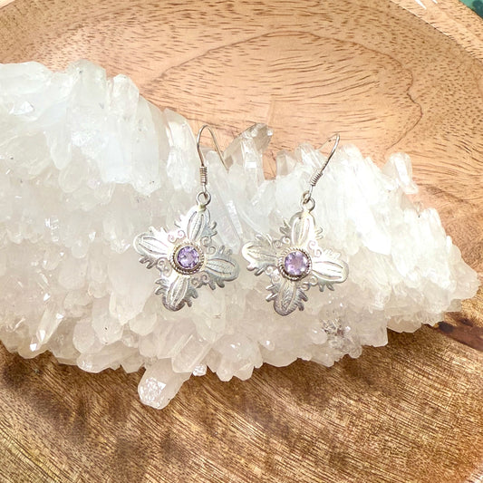 Amethyst 925 Sterling Silver Earring