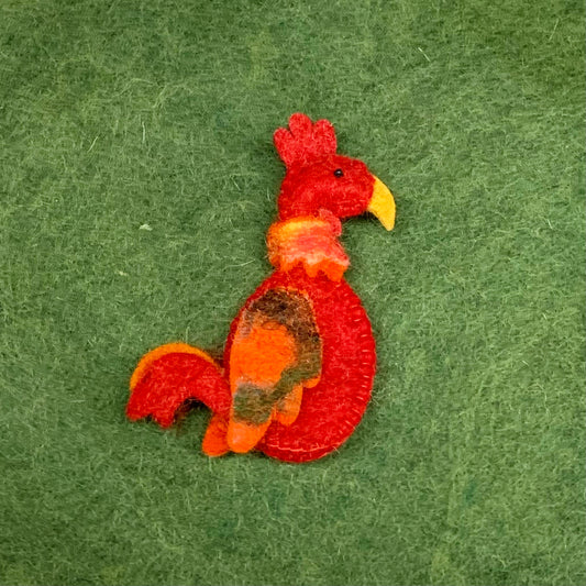 FELT “ROOSTER” FINGER PUPPET