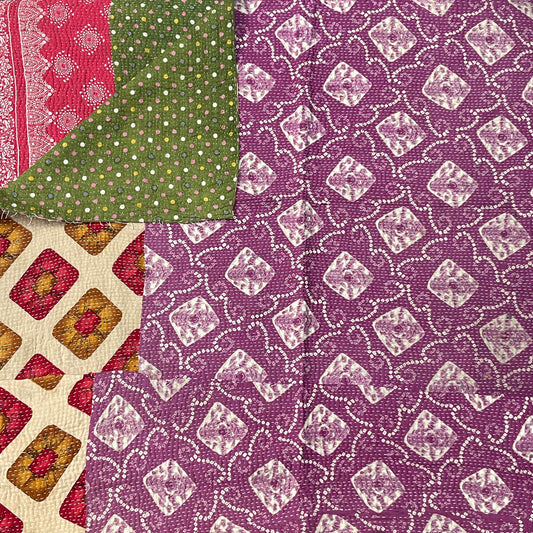 VINTAGE FINE STITCHED BENGALI KANTHA SEPT32