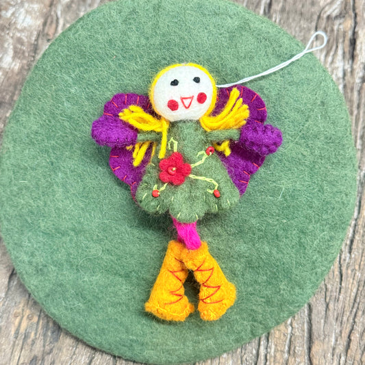 EMB. FELT FAIRY 15CM ASSORTED
