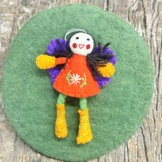 EMB. FELT FAIRY 15CM ASSORTED