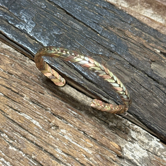 COPPER N BRASS TWISTED HEALING CUFF