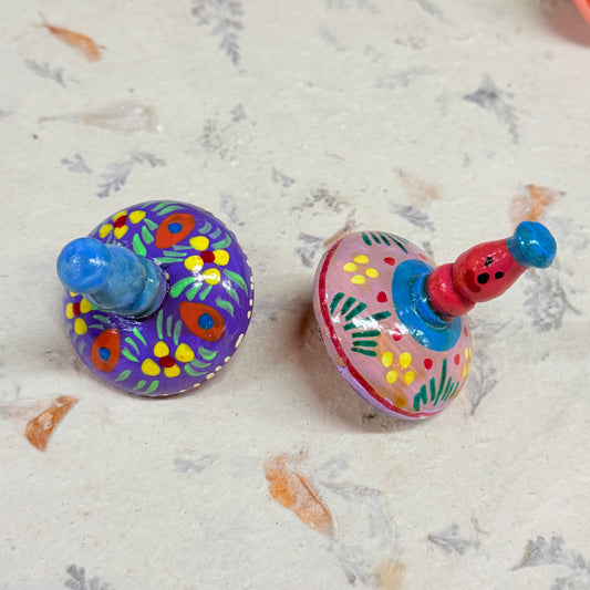 HAND PAINTED SPINNING TOPS