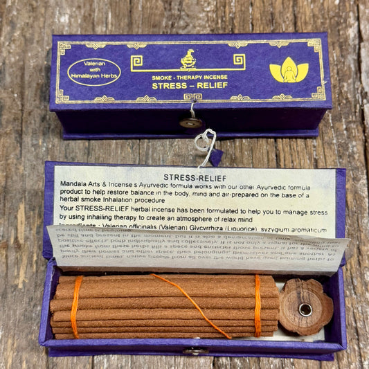 VALERIAN FOR STRESS RELIEF HERBAL INCENSE W/ HOLDER