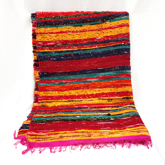 COTTON DURRY RUG “FUCHSIA” 105x180CM