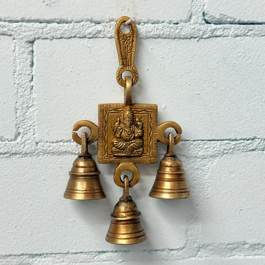 BRASS BELL W/ GANESH