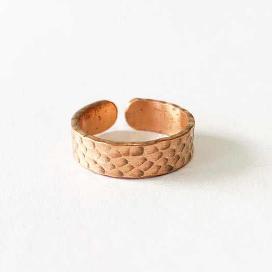 COPPER HAMMERED RING