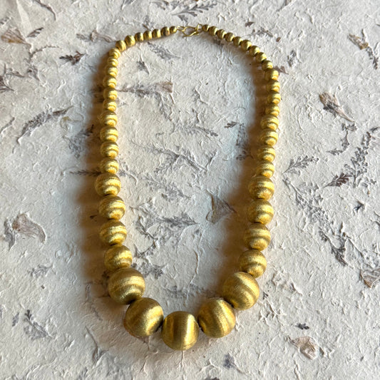 BRASS BEAD NECKLACE