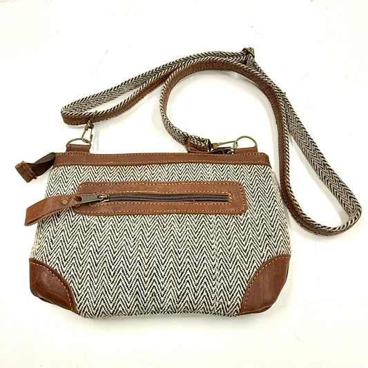Cross Shoulder Handmade Leather & Cotton Bag Strap detachable