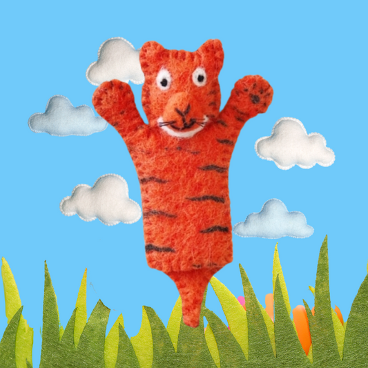"TIGER" FELT FINGER PUPPET