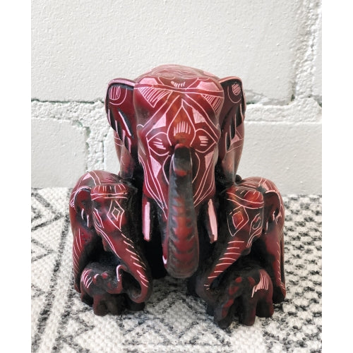 RESIN FAMILY ELEPHANT