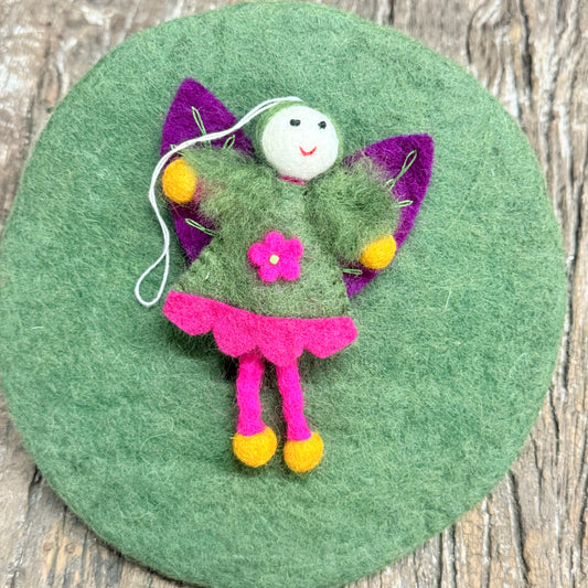 FELT GARDEN FAIRY LRG 13x10CM ASSORTED