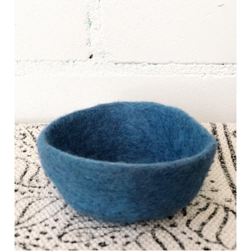 HANDMADE FELT BOWL 10X5CM