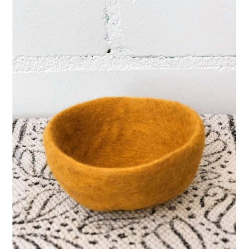 HANDMADE FELT BOWL 10x5cm