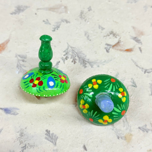 HAND PAINTED SPINNING TOPS