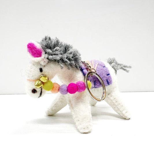 PASTEL PONY 11x7CM KEYRING