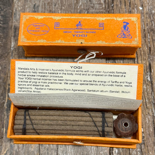 AGARWOOD FOR CALMING N HEALING HERBAL INCENSE W/ HOLDER