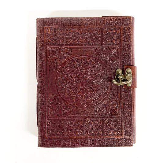 LEATHER TREE OF LIFE JOURNAL 15x20cm