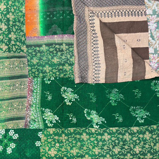 VINTAGE FINE STITCHED BENGALI KANTHA SEPT35