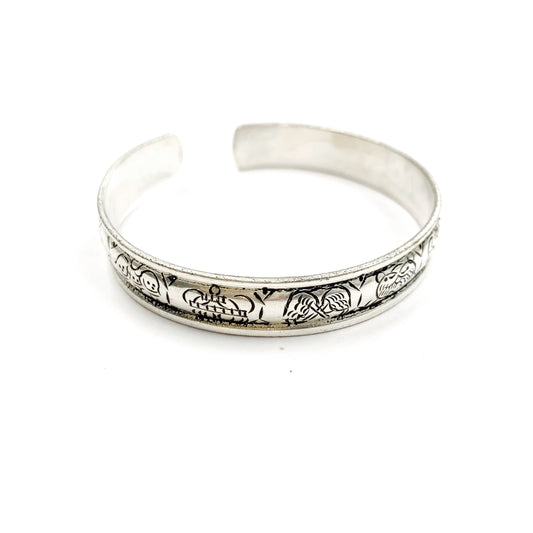 SILVER-PLATED “8 AUSPICIOUS” SYMBOL BRACELET