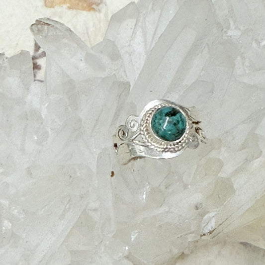 STERLING SILVER TURQUOISE RING