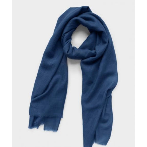 WOOL N CASHMERE BLEND DENIM SOFT SHAWLS