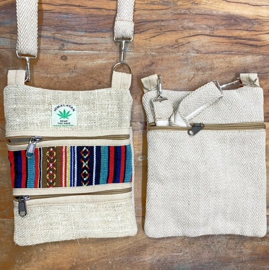 HEMP COTTON SHOULDER BAG