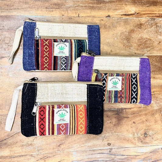 NATURAL HEMP PURSE 21X14CM
