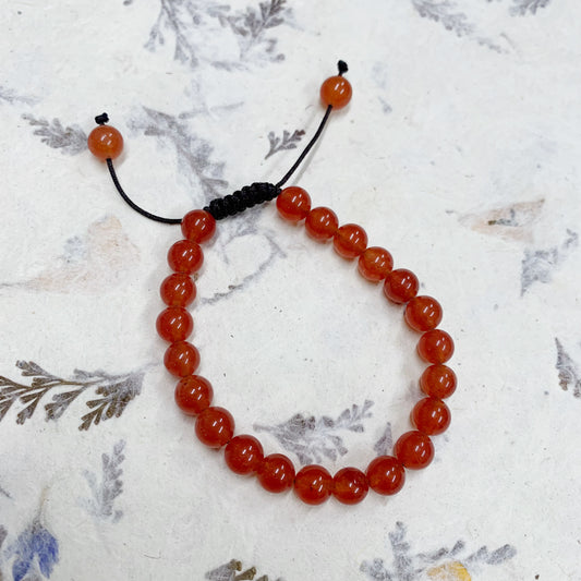 CARNELIAN PRAYER BRACELET