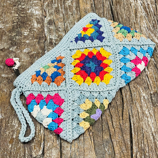 HAND CROCHET PURSE 27x16CM