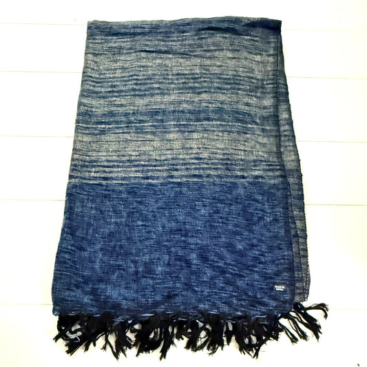 WOOL BLEND HANDLOOM BLANKET 110X260CM