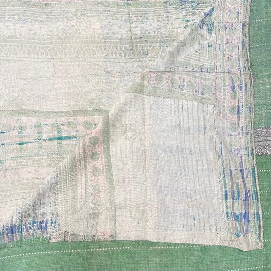 VINTAGE FINE STITCHED BENGALI KANTHA SEPT34