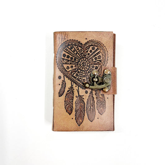HEART DREAMCATCHER JOURNAL 12.5x8cm