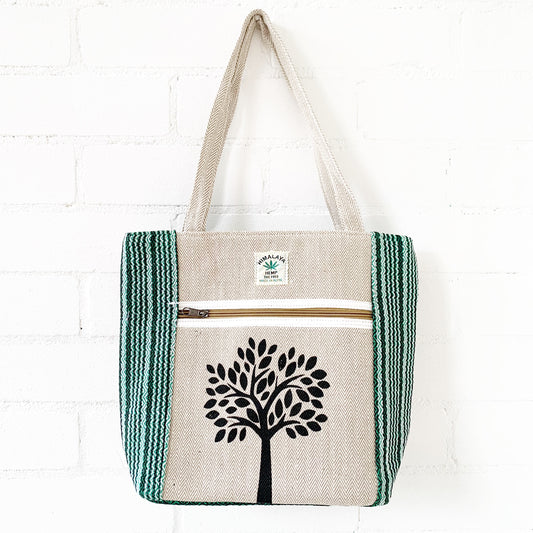 TREE OF LIFE HEMP SHOULDER BAG 55x36CM