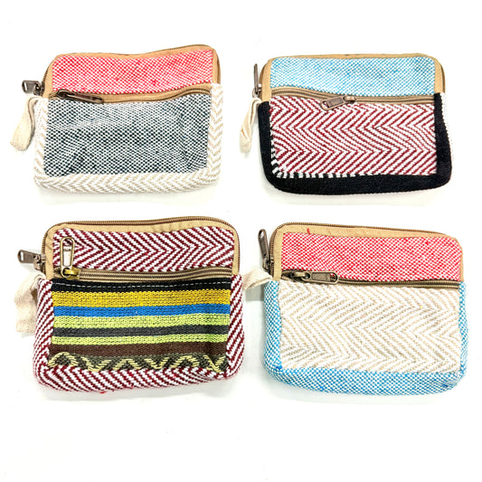 COTTON COIN PURSE 15x12CM