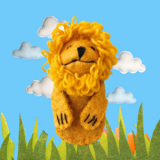 "LION" FELT FINGER PUPPET