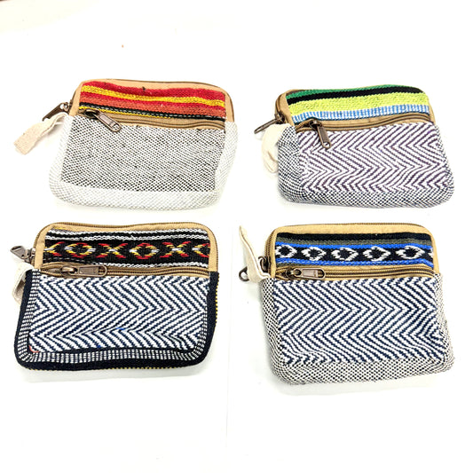 COTTON COIN PURSE 15x12CM