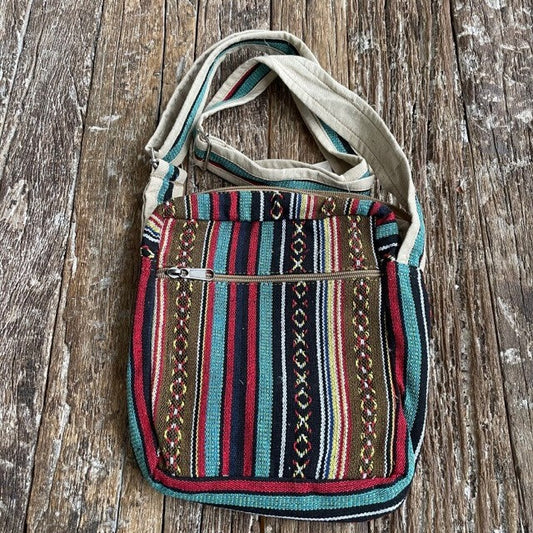 TRIBAL COTTON SHOULDER BAG