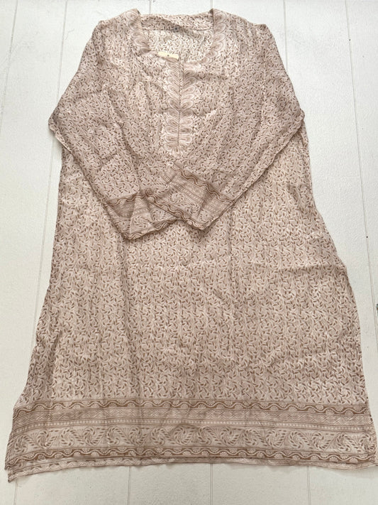 100% PURE SILK KAFTAN DRESS