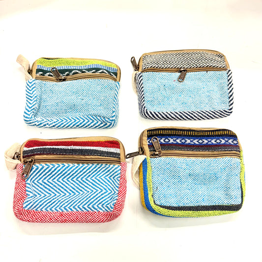 COTTON COIN PURSE 15x12CM