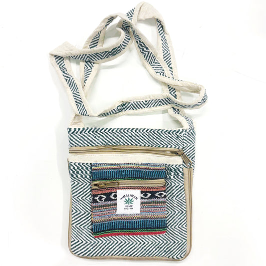 COTTON TRAVEL SHOULDER BAG EMERALD