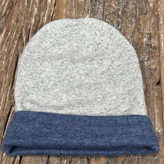 WOOL N CASHMERE BLEND DOUBLE SIDED BEANY