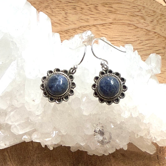 Sterling Silver Lapiz Earring