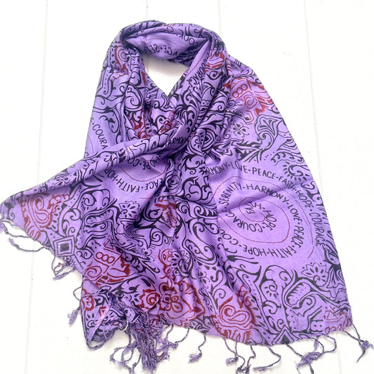 NATURAL VISCOSE SCARF/SARONG 70X180CM