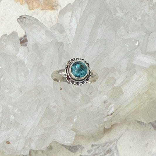 STERLING SILVER TURQUOISE RING